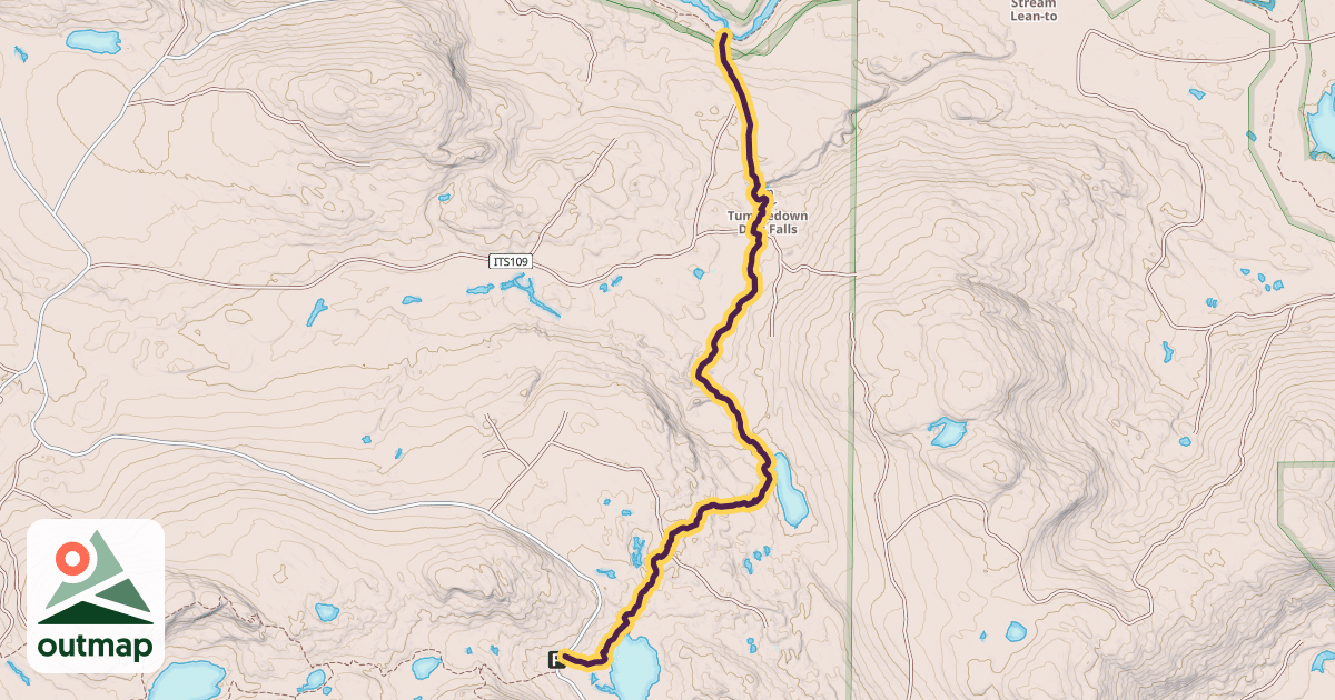 Map of Tumbledown Dick Trail