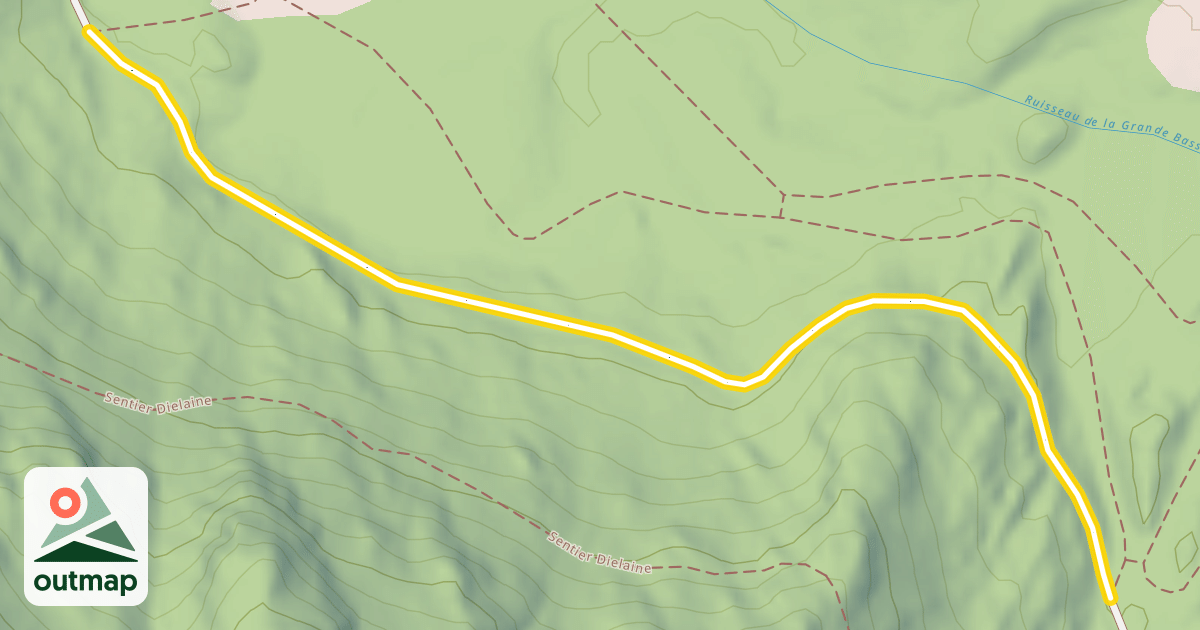 Map of Chemin du Tour des Roches