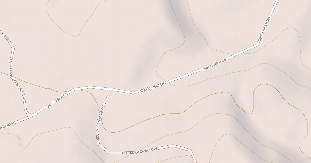 Map preview of CLYDE CREEK