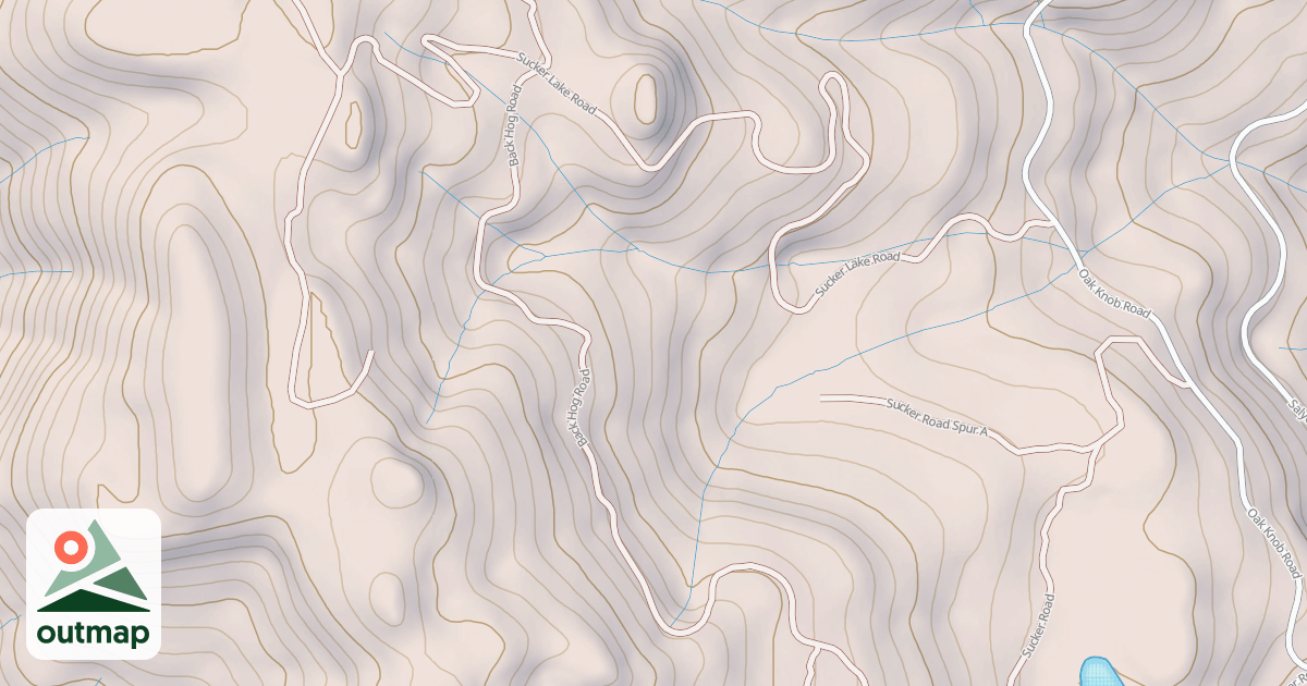 Map of SUCKER LAKE