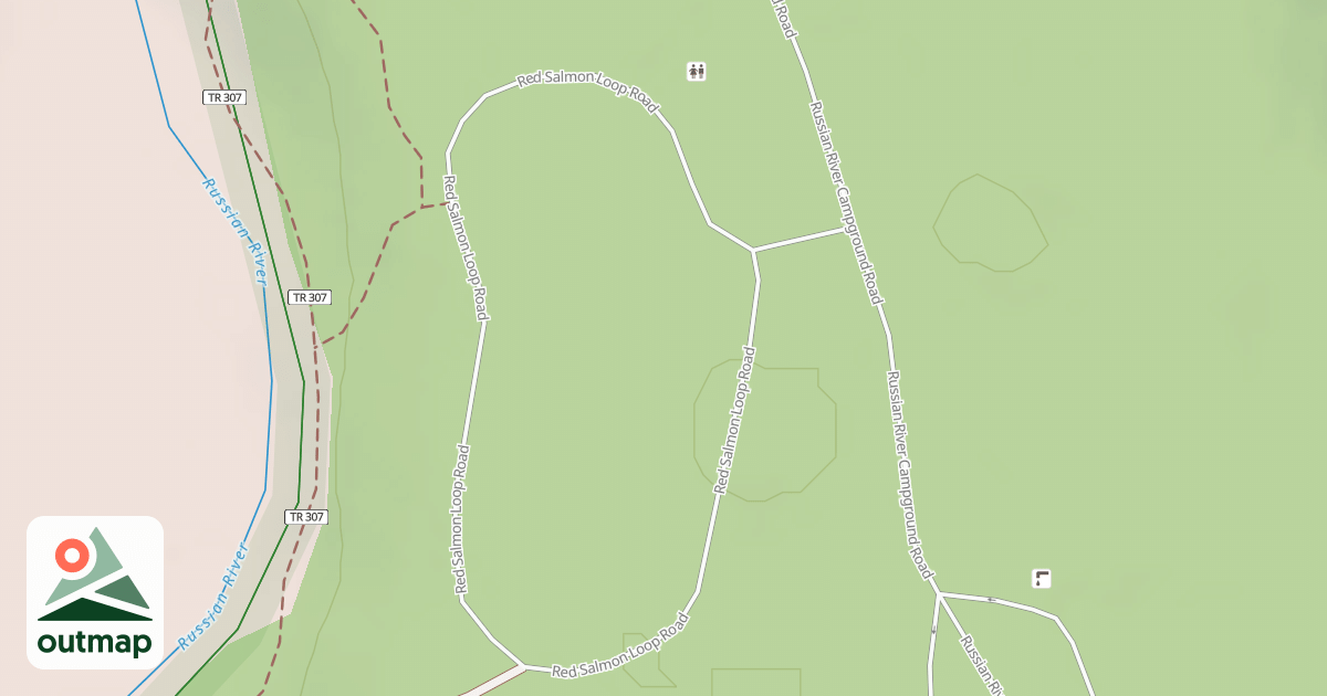 Map of RED SALMON LOOP RD