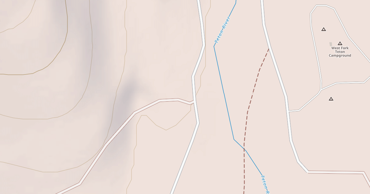Map preview of WEST FORK TETON RIVER
