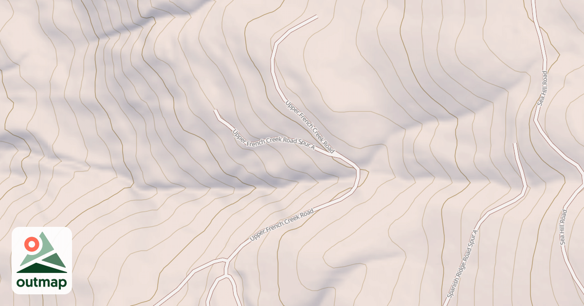 Map of UPPER FRENCH CREEK