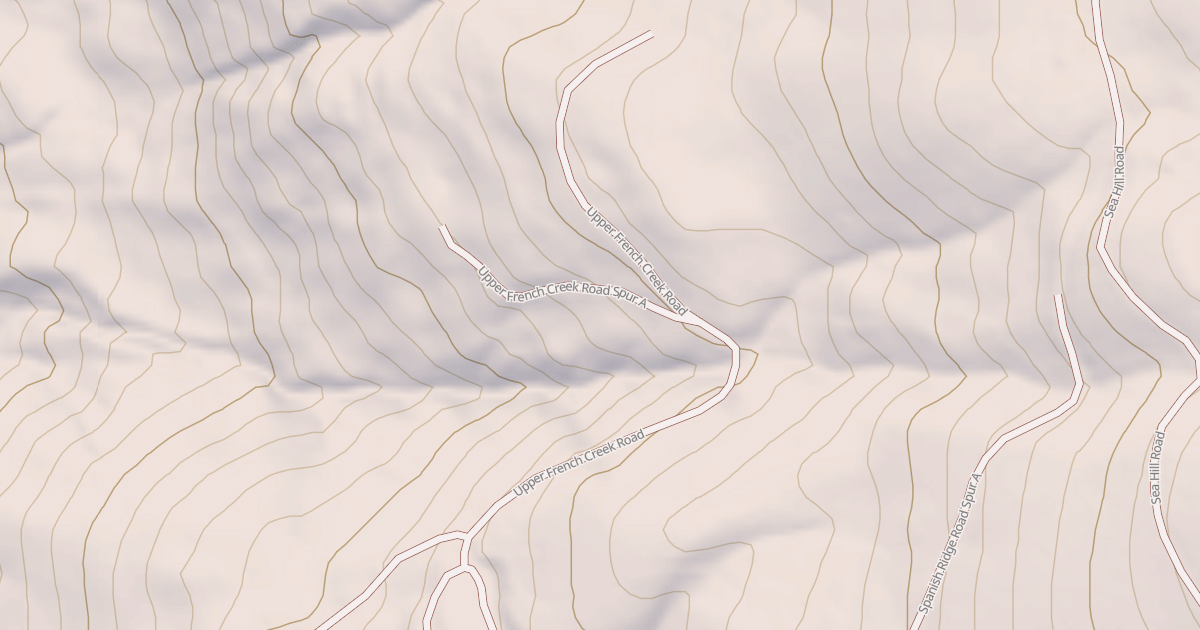 Map preview of UPPER FRENCH CREEK