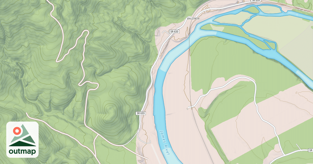 Map of BALDWIN
