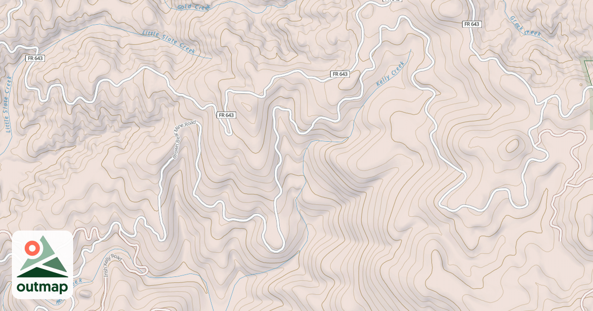 Map of BROWN BEAR MINE