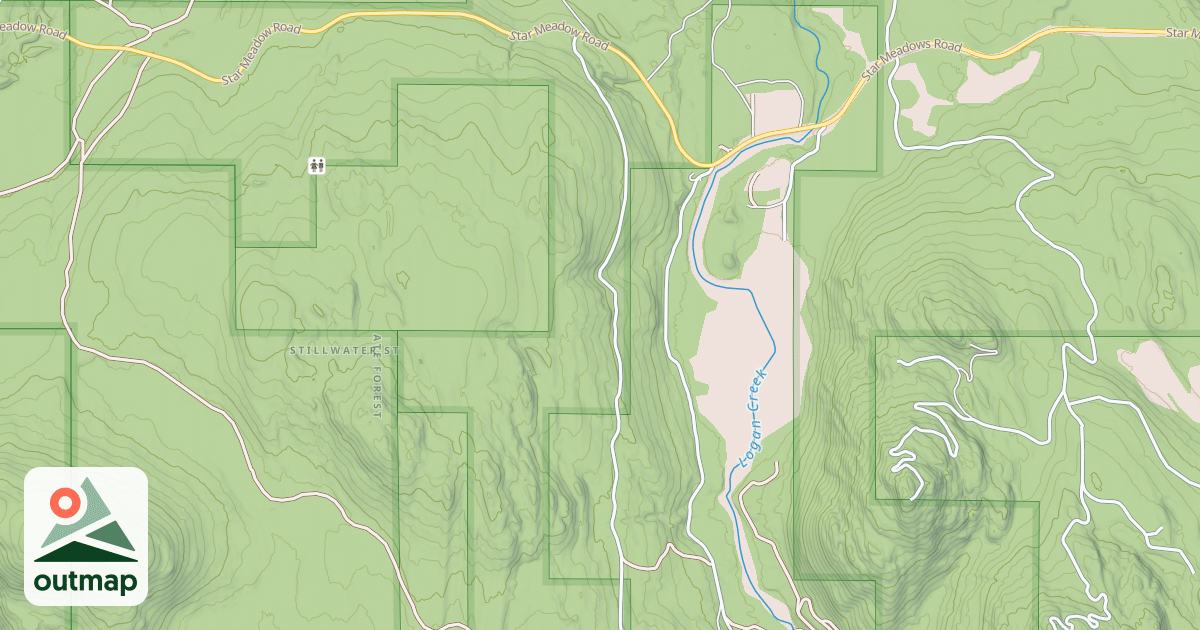 Map of HILL MEADOW