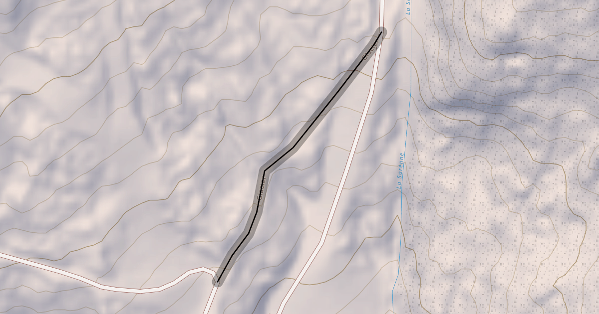 Map preview of Glacier