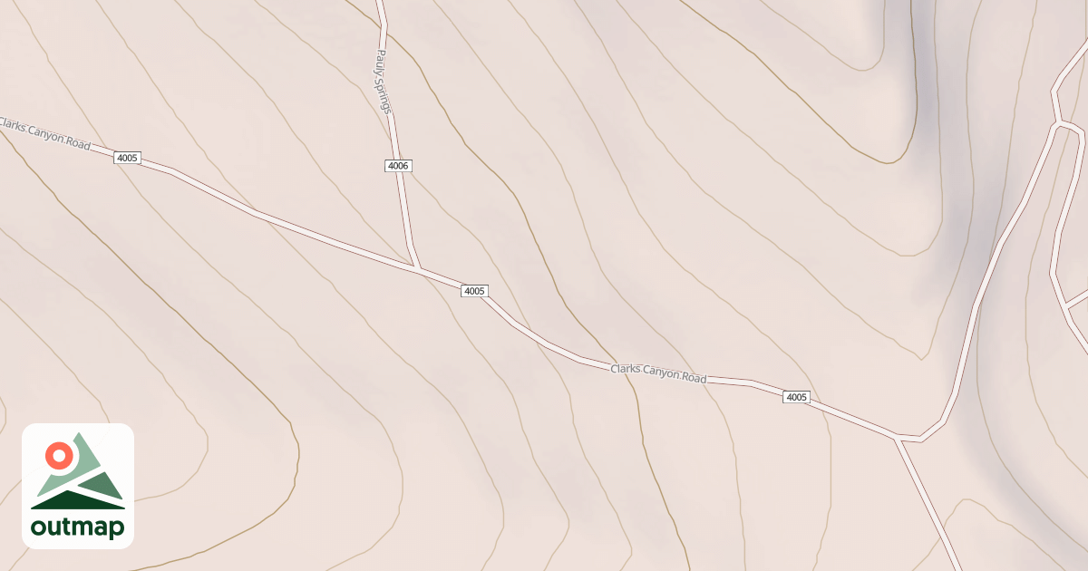 Map of CLARKS CANYON