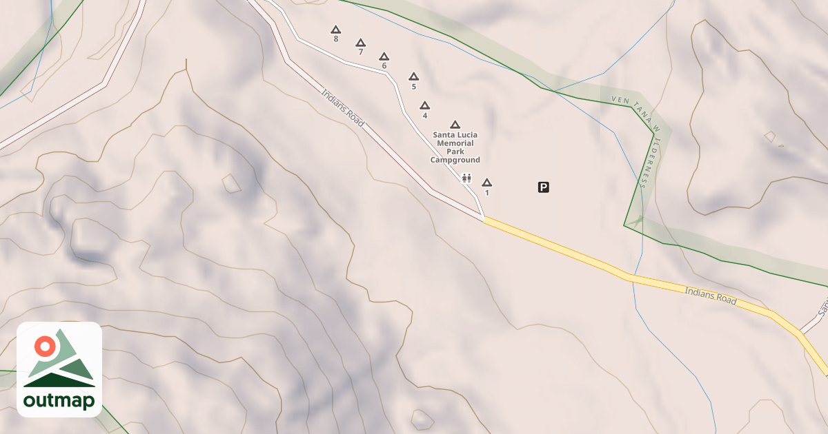 Map of INDIANS STA.