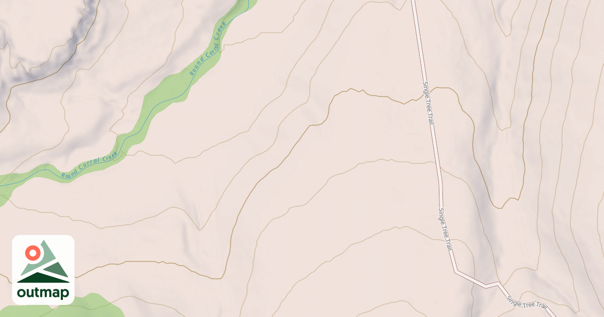 Map of ROUND CORRAL ROAD SPUR C