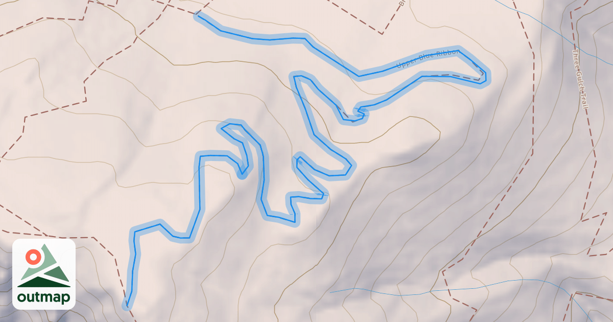 Map of Upper Blue Ribbon