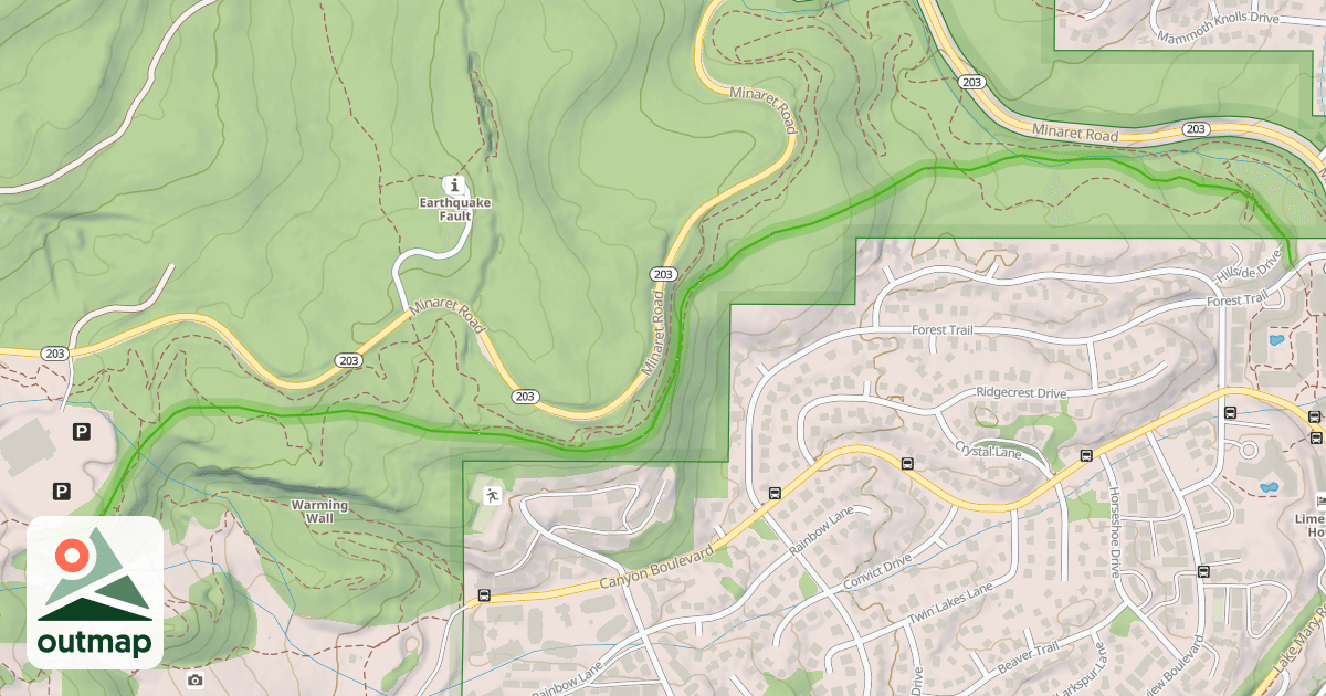 Map of Ski Back Trail