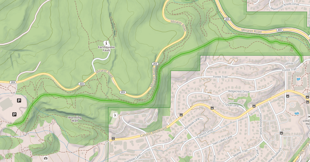 Map preview of Ski Back Trail
