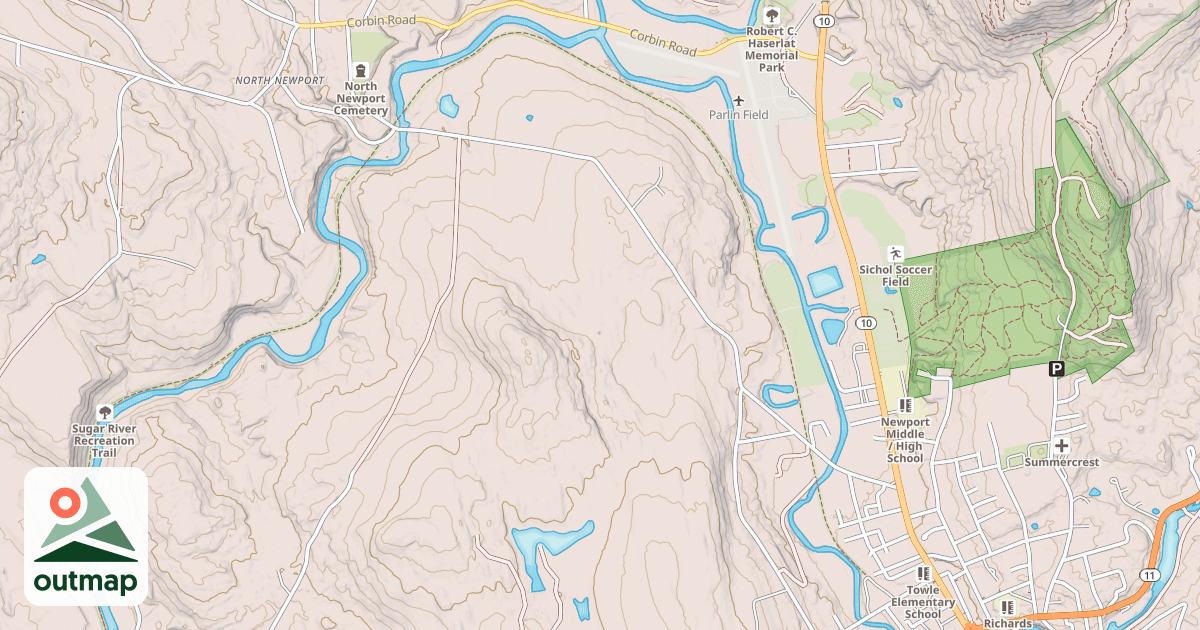 Map of Sugar River Rec. Trail