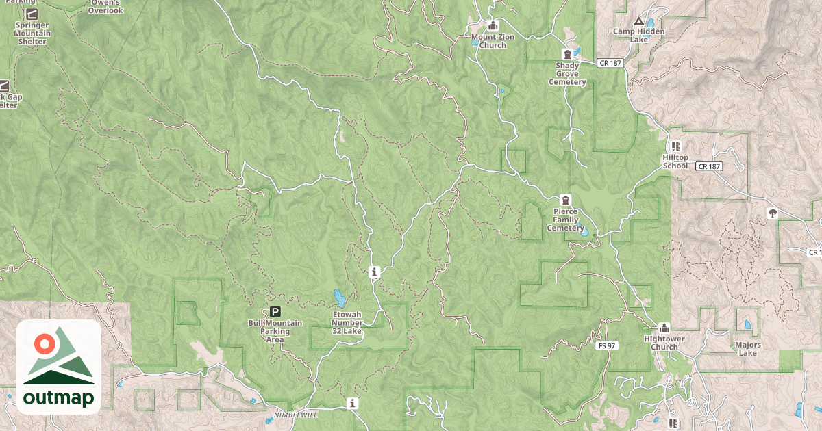 Map of NIMBLEWILL BRANCH 1