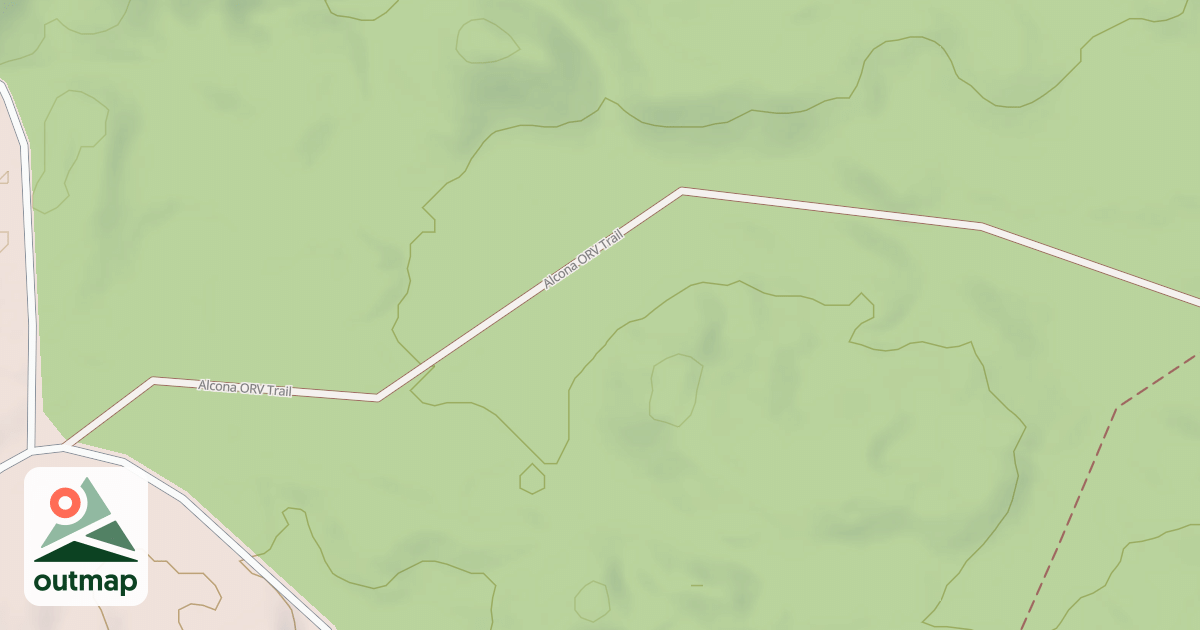 Map of ALCONA ATV TRAIL