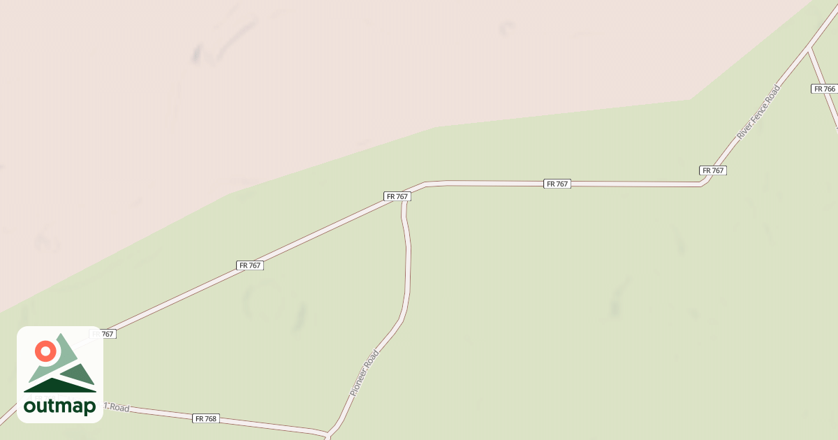 Map of RIVER FENCE
