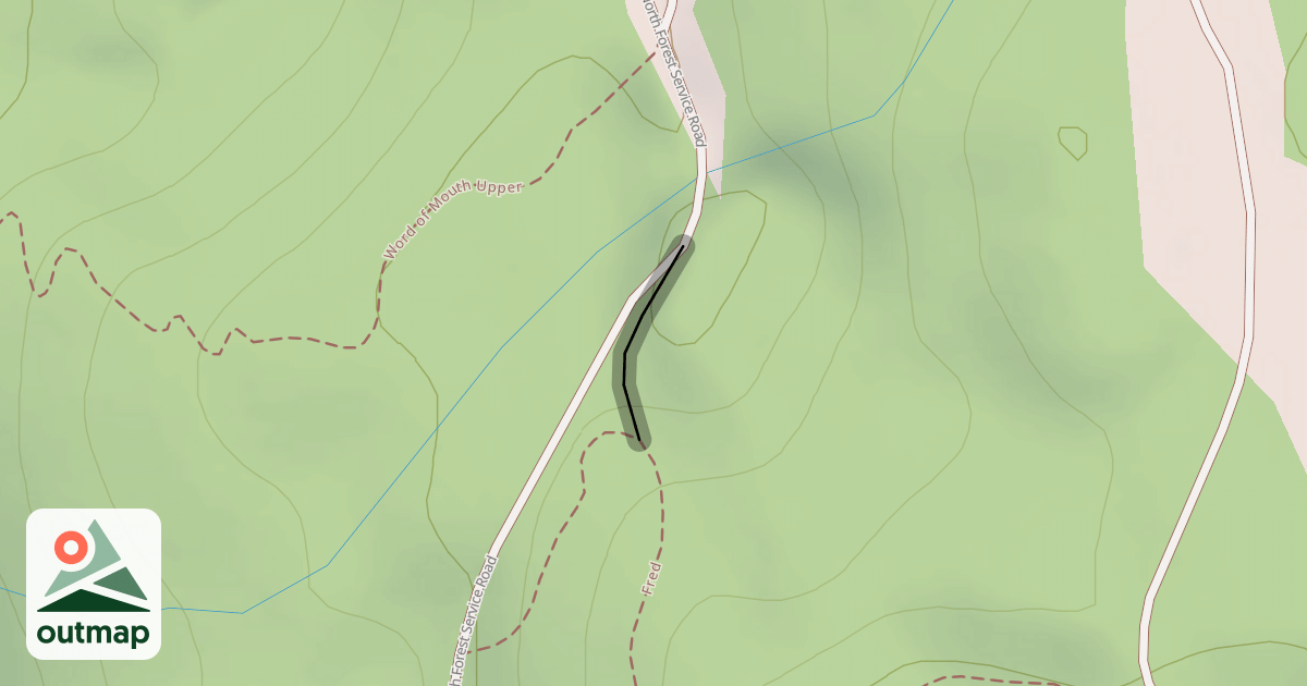 Map of Fred alternate exit