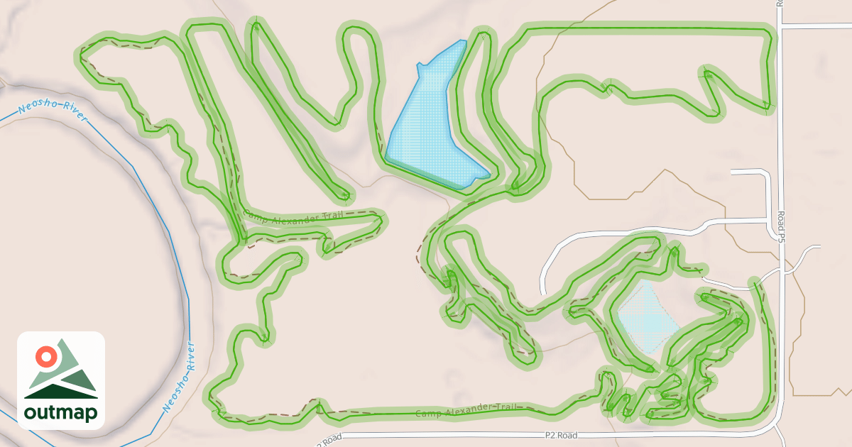 Map of Camp Alexander Trail in Lyon