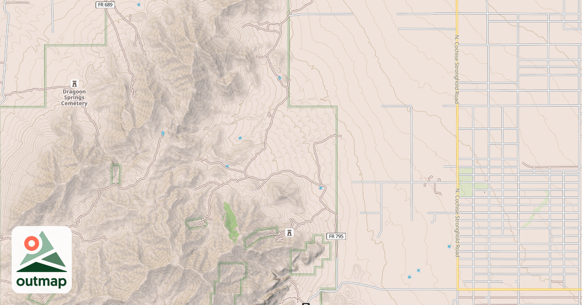 Map of BLACKTAIL HILL