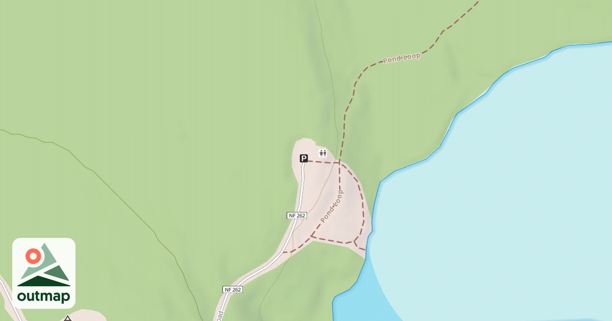 Map of GROUT POND LOWER PARKING