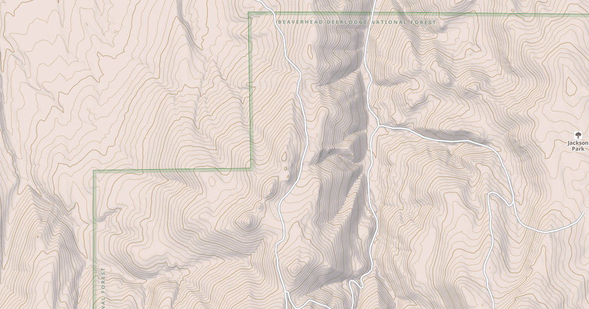Map preview of USFS National Forest System Roads {D5C37F37-FB7C-4486-AF70-69AA155A237A}