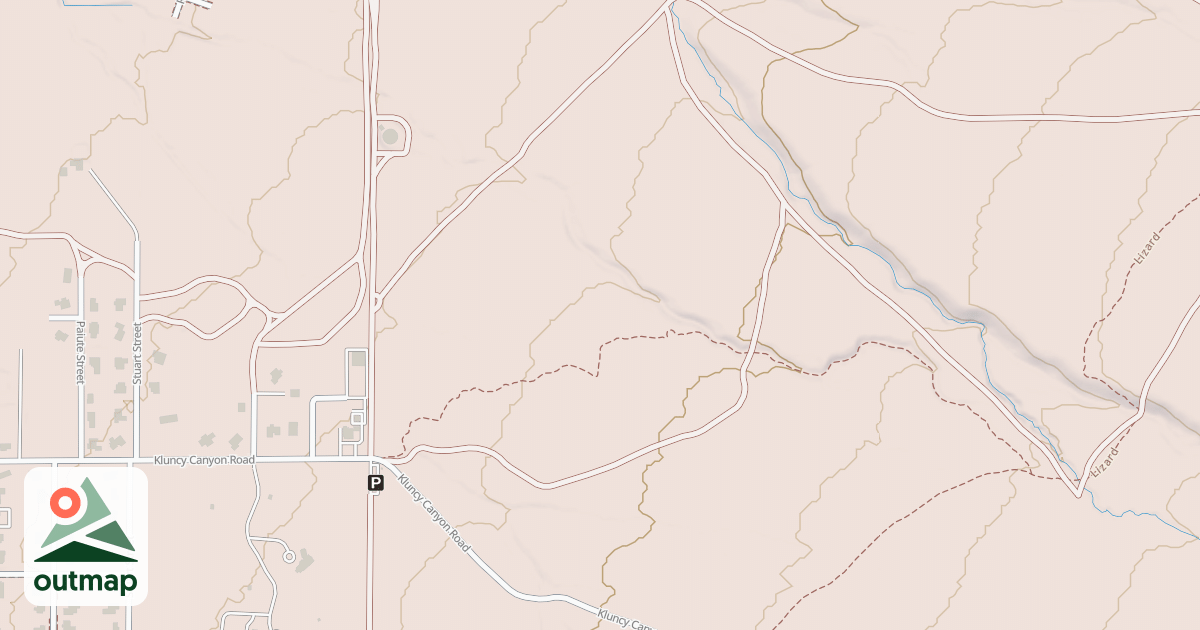 Map of Bloody Shins Trail