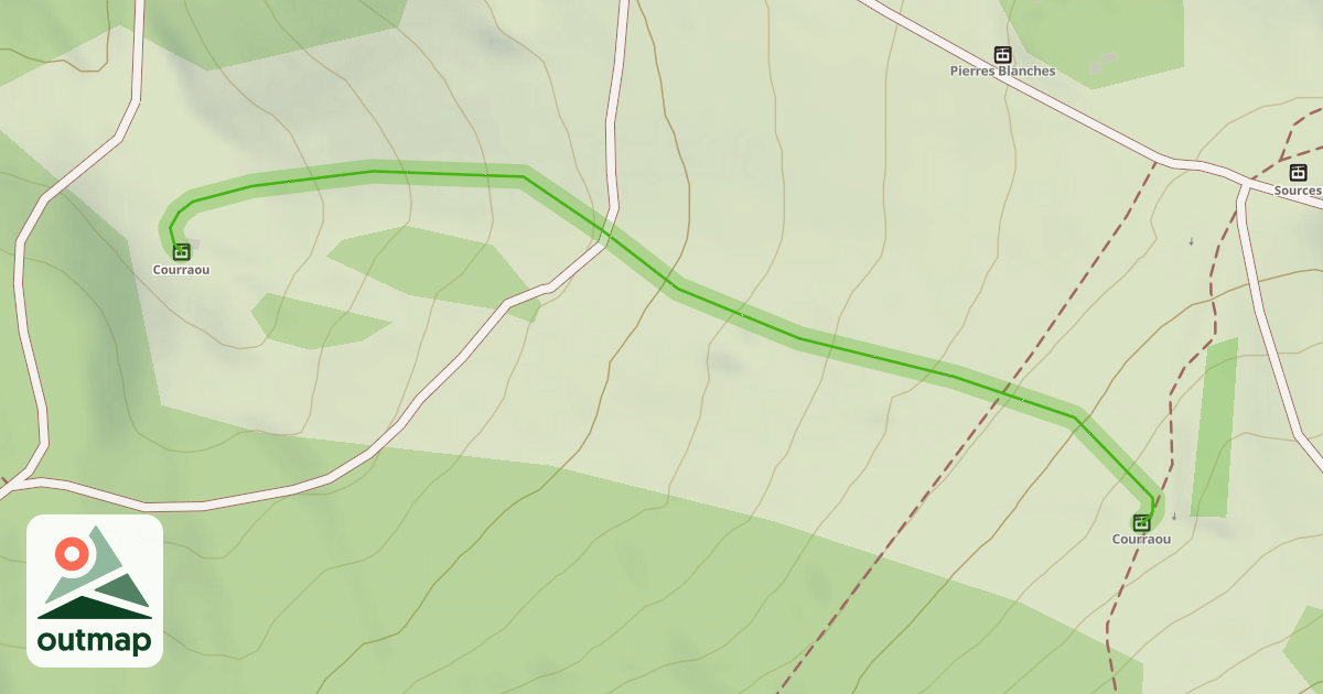 Map of Courraou