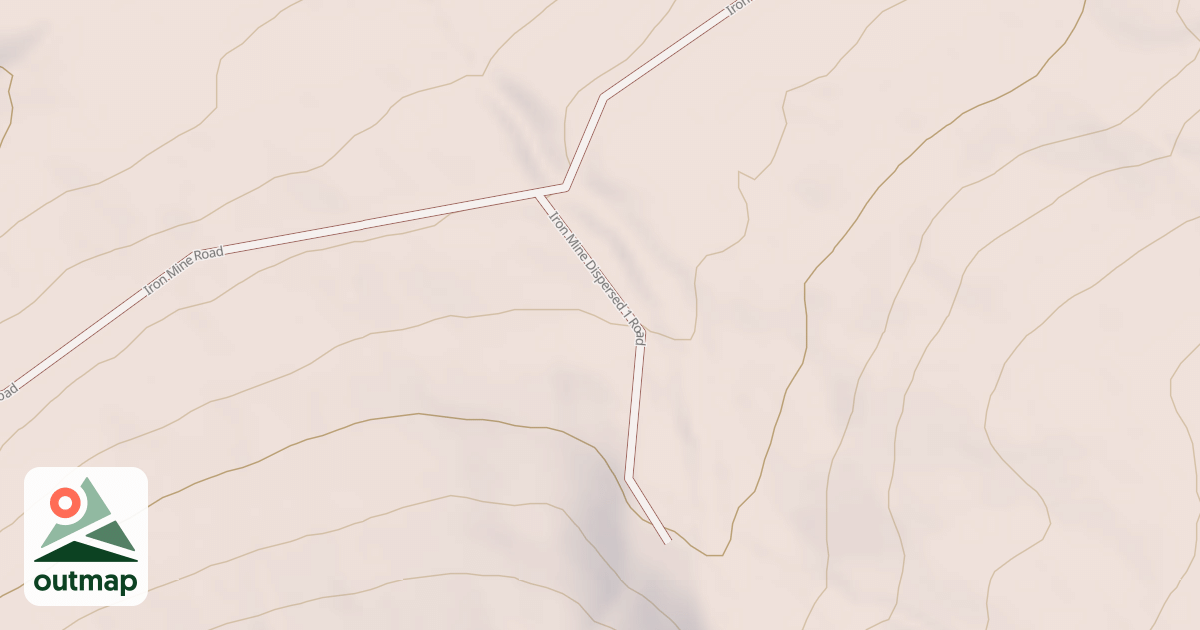 Map of IRON MINE DISPERSED 1-80928