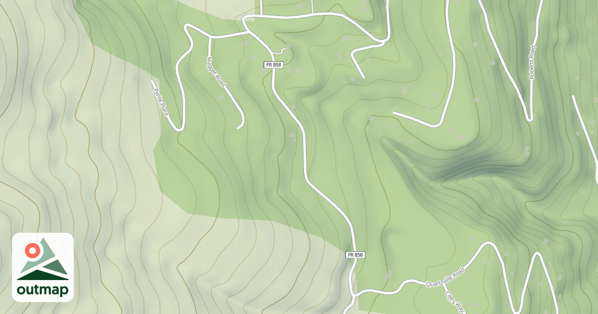 Map of QUARTZVILLE