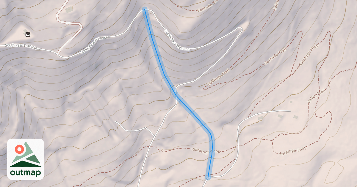 Map of Teewinot Gully