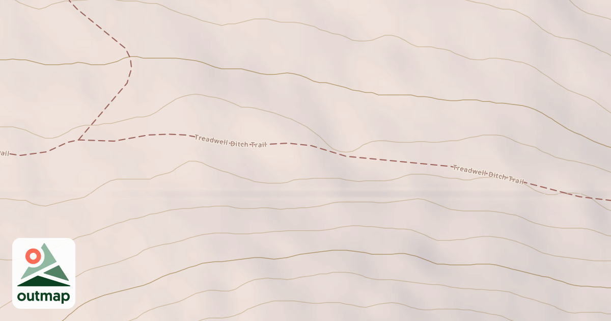 Map of Treadwell Ditch Trail