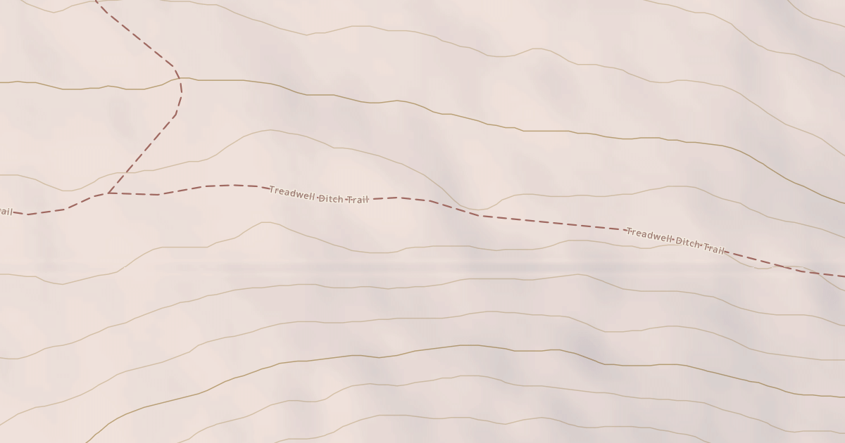 Map preview of Treadwell Ditch Trail