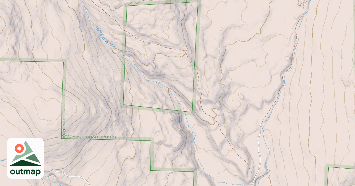 Map of CARDINAL BROOK