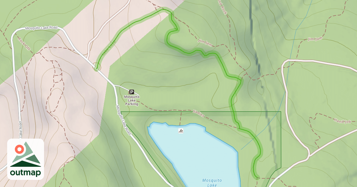 Map of Lake Loop