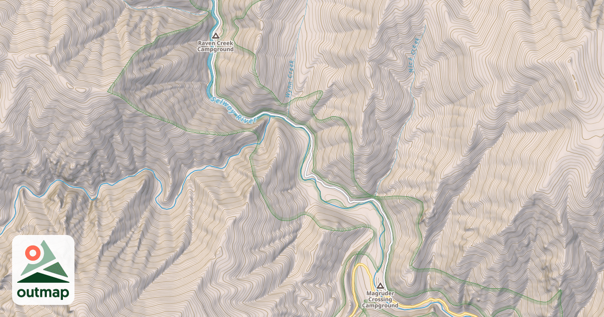 Map of (FDR) SELWAY RIVER