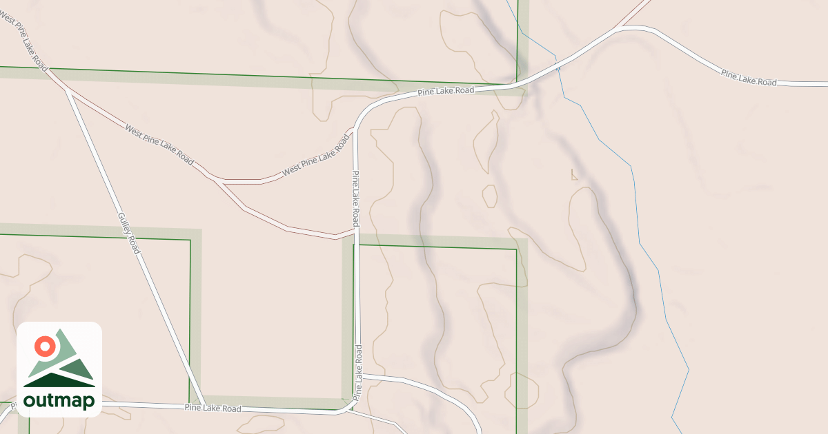 Map of PINE LAKE CAMPGROUND