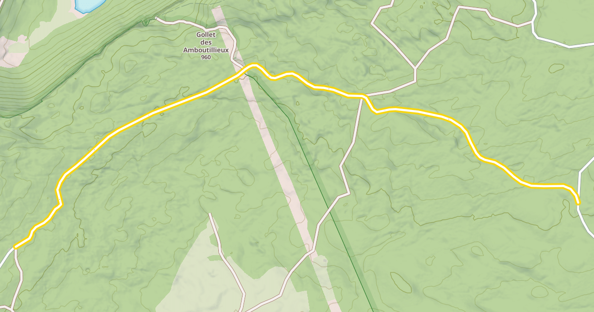 Map preview of Route du Fouget