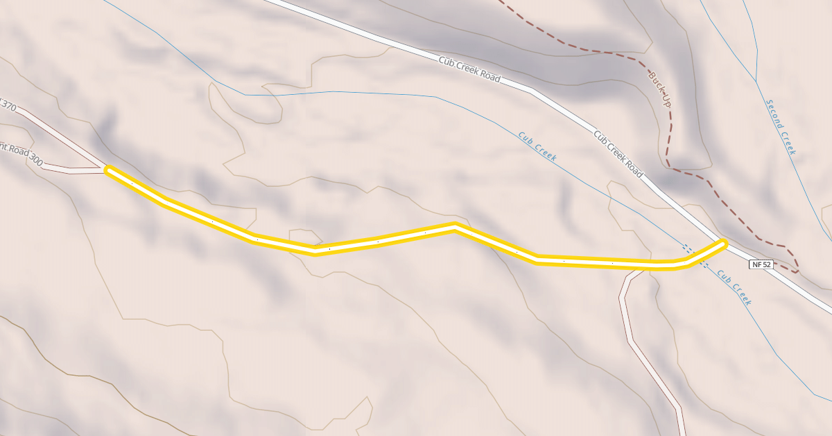 Map preview of National Forest Development Road 5215