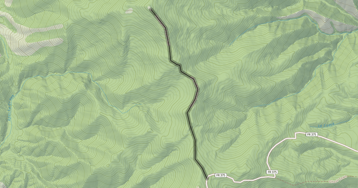 Map preview of Thompson Peak Trail