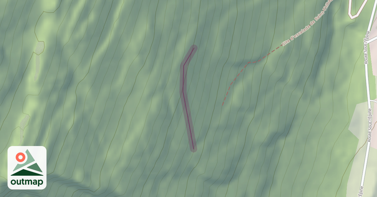 Map of Climbing Crag