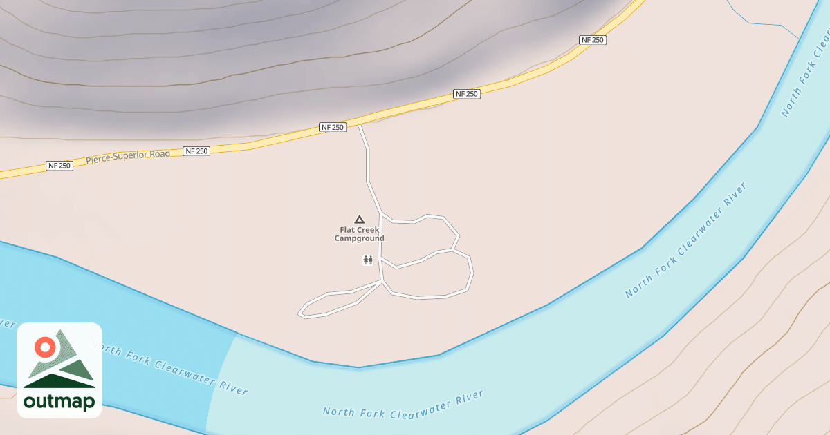Map of FLAT CAMP