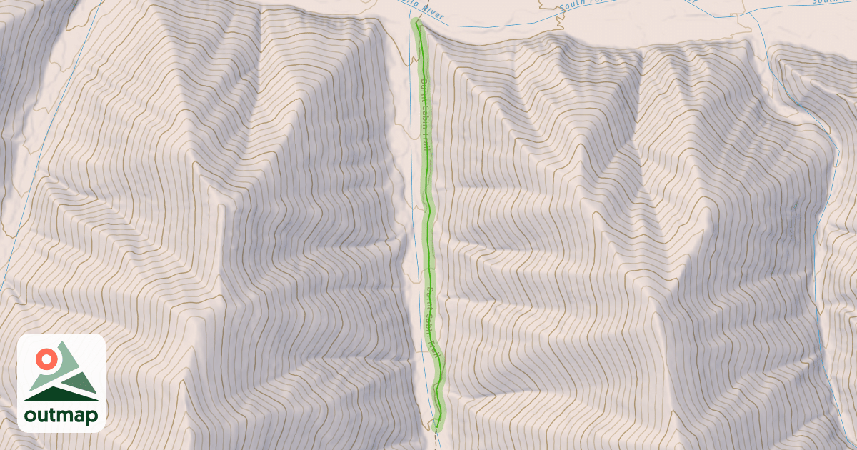 Map of Burnt Cabin Trail