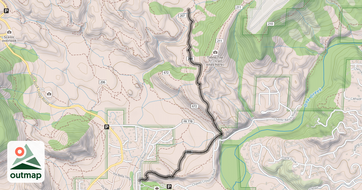 Map of Ridge Trail