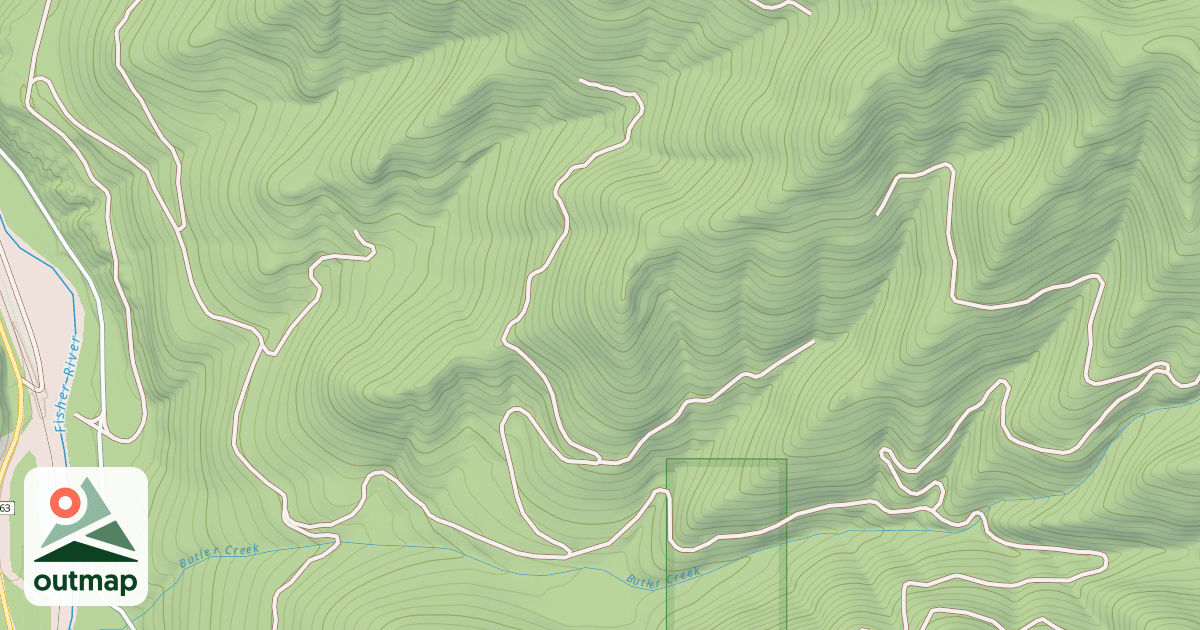 Map of BUTLER CREEK
