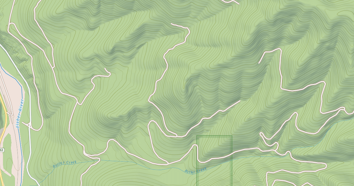 Map preview of BUTLER CREEK