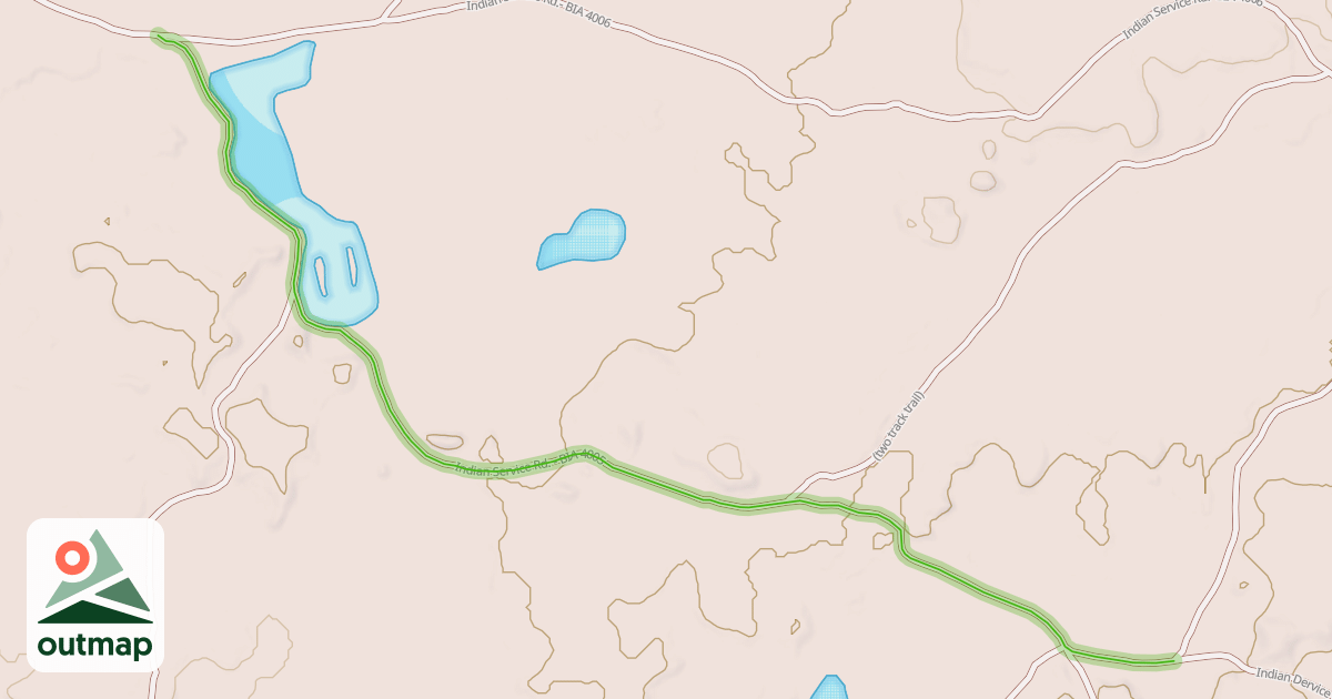 Map of Indian Service Rd. - BIA 4005