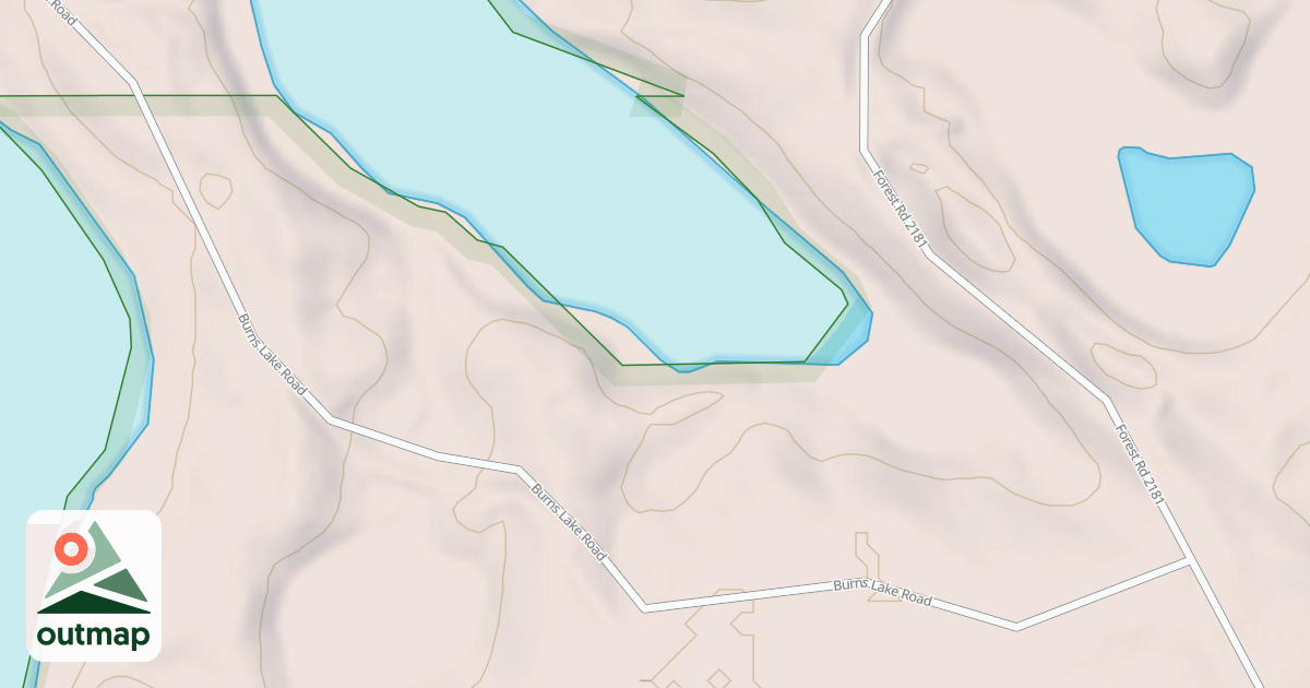 Map of BURNS LAKE ROAD