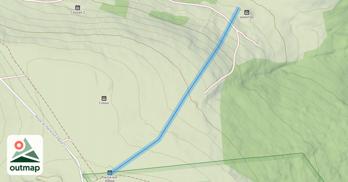 Map of Pierre sur Haute